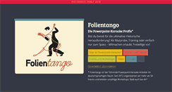 Desktop Screenshot of folientango.ch