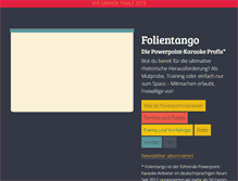 Tablet Screenshot of folientango.ch